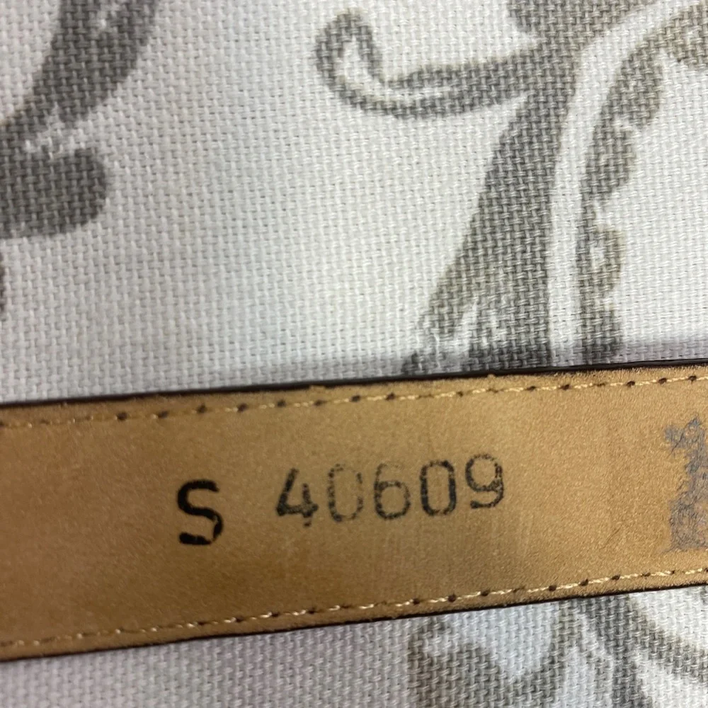 Brighton VINTAGE cowgirl MADE IN USA Belt Leather Silver Metal Faux Snake 40609‎